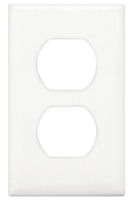 Wirecon® White Single Gang Snap-On Wall Receptacle Plate
