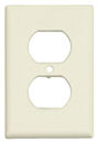 Almond+Single+Gang+Wall+Receptacle+Plate