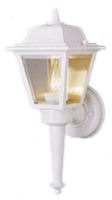 White Exterior Lantern Light Fixture