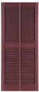 25 3/4" Open Louvered Double Wide Vinyl Shutters