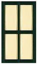 27 1/2" Two Tone Classic Panel Double Wide Vinyl Shutters