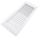 4" x 10" White Metal Face Plate