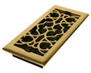 Decor Grates&reg; 4" x 8" Solid Bright Brass Floor Register