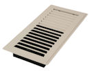 Decor Grates&reg; 4" x 10" White Steel Floor Register