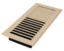 Decor Grates&reg; 4" x 10" Almond Steel Floor Register