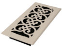Decor Grates&reg; 4" x 10" White Steel Floor Register
