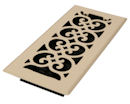 Decor Grates&reg; 4" x 10" Almond Steel Floor Register
