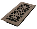 Decor Grates&reg; 4" x 10" Brushed Nickel Plated Floor Register