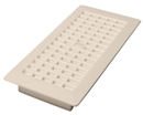 Decor Grates&reg; 4" x 10" White Plastic Floor Register