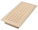 Decor Grates&reg; 4" x 10" Almond Plastic Floor Register