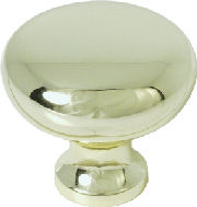 1 1/4" Polished Brass Cabinet Knob