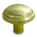 1 1/8" Polished Brass Cabinet Knob