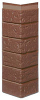 Novik Red Used Blend Simulated Brick Skirting Outside Corner