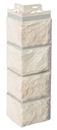 Novik White Blend Simulated Stone Skirting Outside Corner