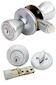 Stainless Steel Entrance & Deadbolt Combo Lockset