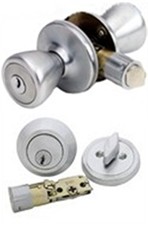 Stainless Steel Entrance & Deadbolt Combo Lockset