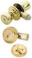Brass Entrance & Deadbolt Combo Lockset