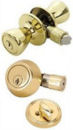Brass Entrance & Deadbolt Combo Lockset