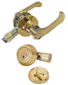 Brass Lever Entrance & Deadbolt Combo Lockset