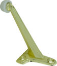 3" Polished Brass Floor Mount Door Stop