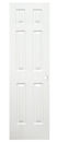 24" x 80" Six Panel White Interior Door