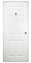 34" x 80" Six Panel Steel Out-Swing Exterior Door