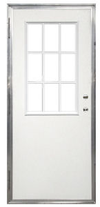 36 X 80 Kinro Out Swing Exterior Door With 9 Lite Window