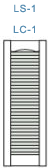 LS-1 and LC-1, Open Louvered Shutter With No Mullion