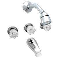 3 Valve Tub Faucet Shower Diverter, Mobile Home Bathtub Faucet Removal