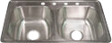 33" x 19" x 8" Stainless Steel Kitchen Sink