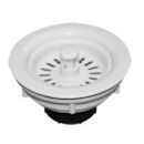 White Sink Strainer & Basket