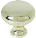 1" Polished Brass Cabinet Knob