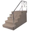 Dura Grip II&trade; 40&quot; x 24&quot; X 36&quot; Fiberglass 5 Step