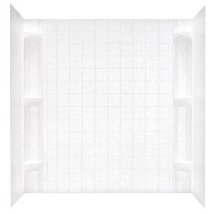 White Abs 5 Piece Bathtub Wall Surround, 5 Piece Bathtub Wall Surround
