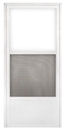 32&quot; x 74&quot; White Out-Swing Self Storing Storm Door