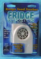 Camco fridge airator in packaging