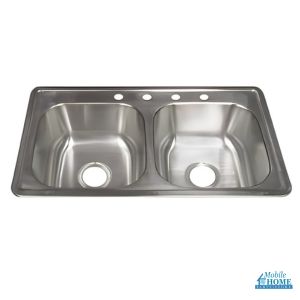  Elkay® Dayton 33" x 19" x 8" Stainless Steel Kitchen Sink