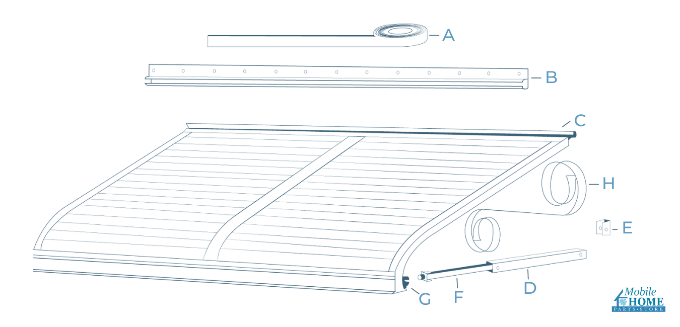 Dura-Bilt® Aluminum Window Awning Instructions