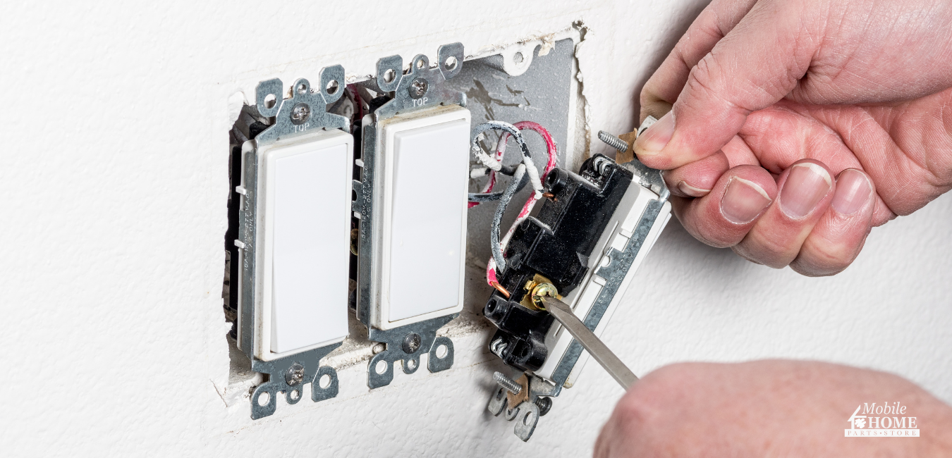 Installing a mobile home light switch