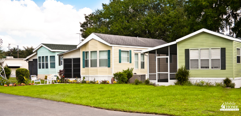 pre-cut skirting panels on mobile homes
