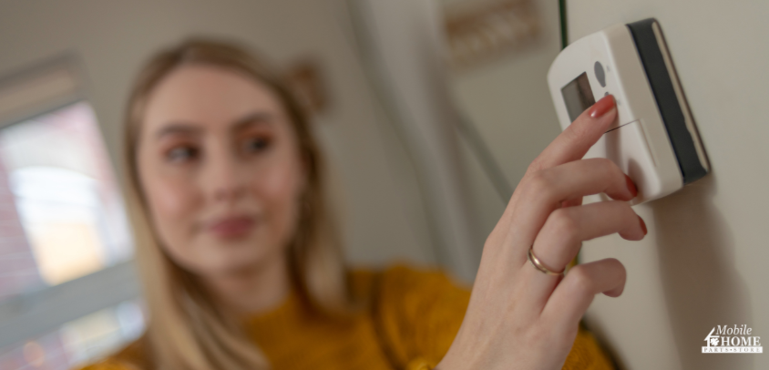adjusting mobile home heating