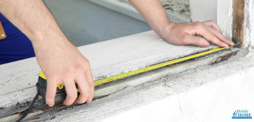 measuring mobile home window