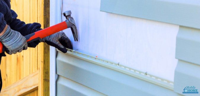 replacing mobile home vinyl siding