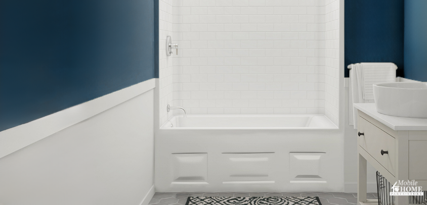 a new mobile home bathtub