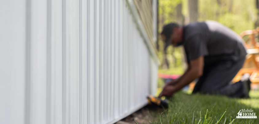 cleaning trailer skirting