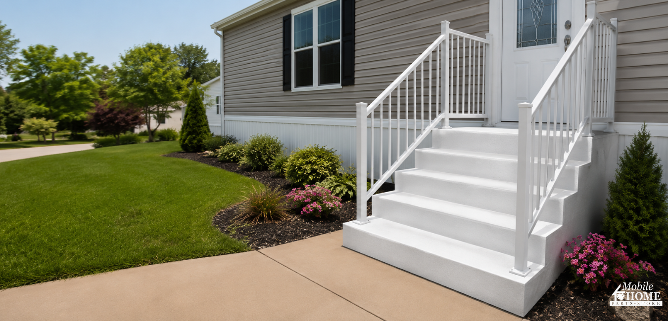 mobile home fiberglass steps